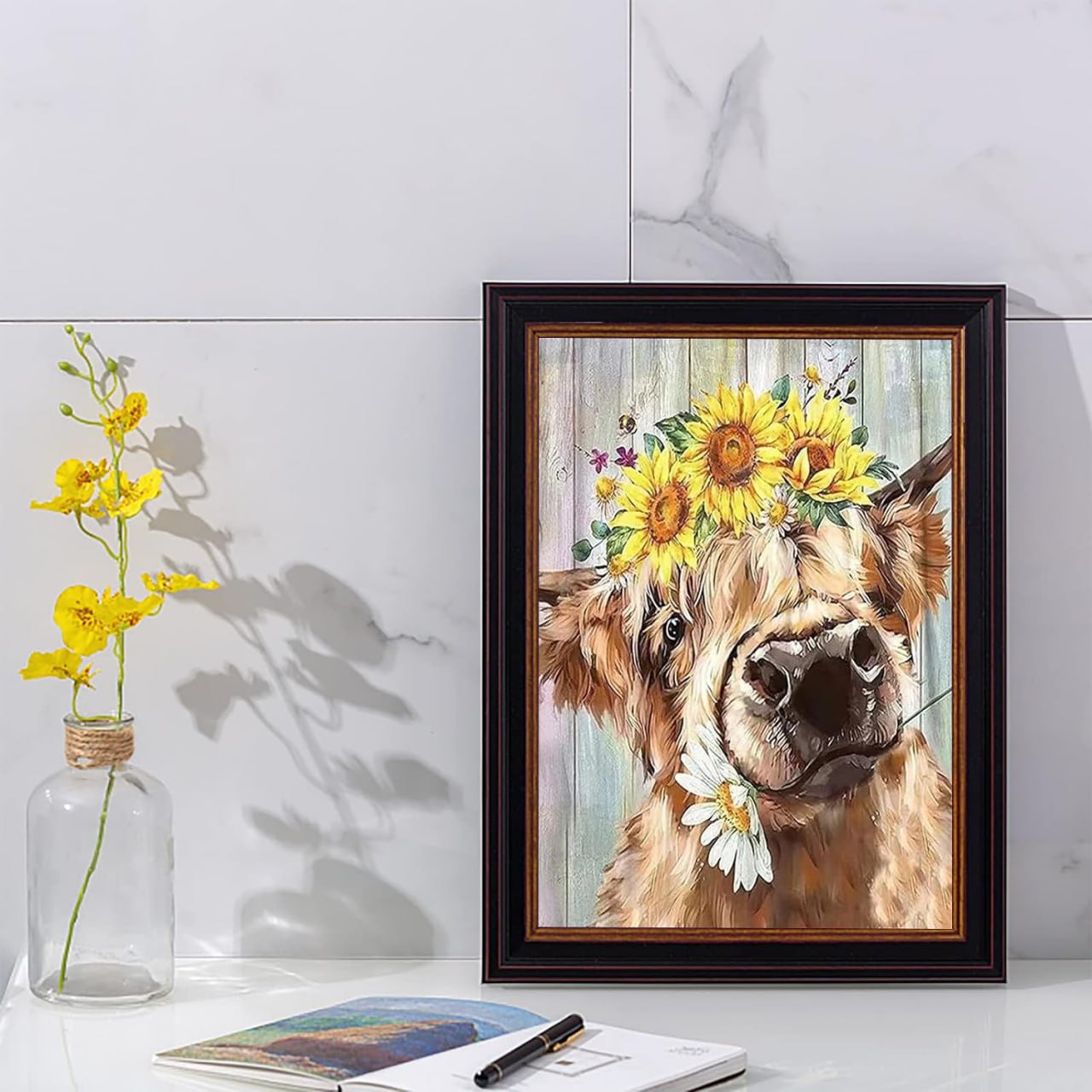 Style#3 5DDiamond Painting Kit for Adults Kids Cow Diamond Art Kit for Home Wall Decor