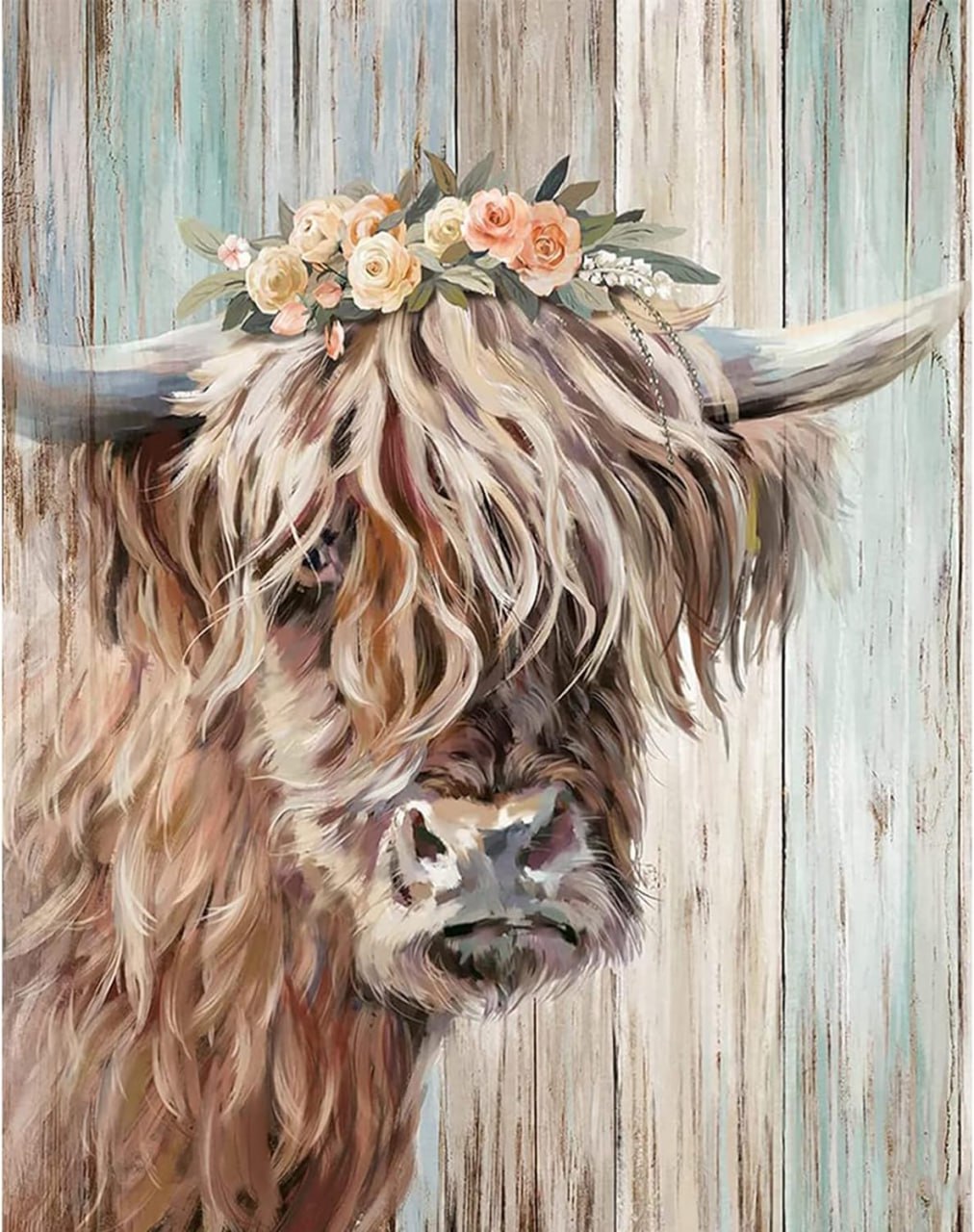 Style#3 5DDiamond Painting Kit for Adults Kids Cow Diamond Art Kit for Home Wall Decor