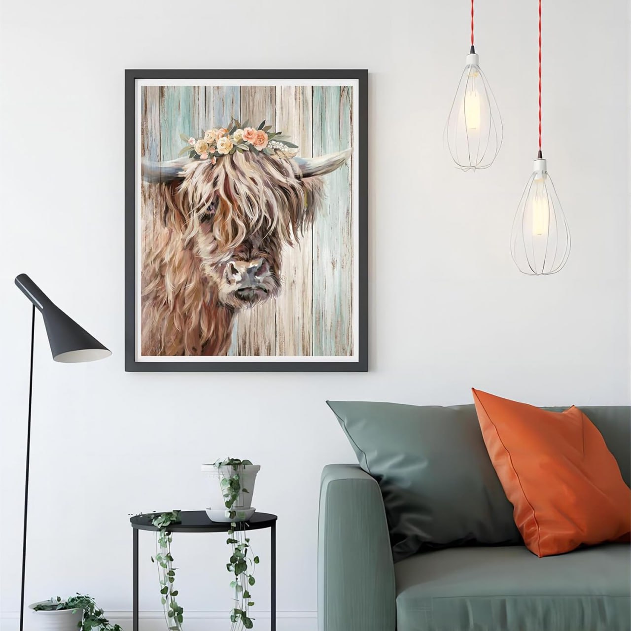 Style#3 5DDiamond Painting Kit for Adults Kids Cow Diamond Art Kit for Home Wall Decor